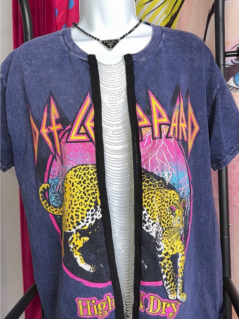 Restyled Vintage Def Leppard Graphic Tee